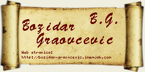 Božidar Graovčević vizit kartica